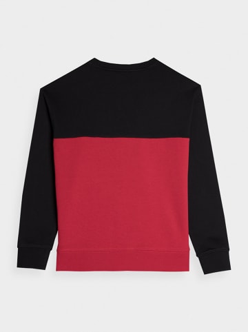 4F Bluza w kolorze czarno-czerwonym