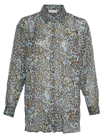 MOSS COPENHAGEN Hemd "Katriana" in Hellblau/ Bunt