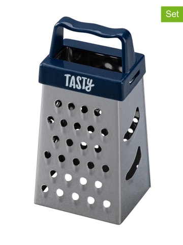 Tasty 2er-Set: Edelstahl-Mini-Vierkantreibe - (H)7,5 cm