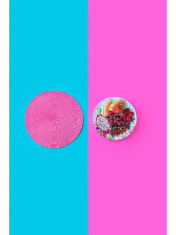 Tasty 2er-Set: Tischsets in Pink - Ø 38 cm