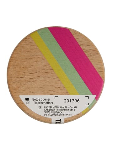 Tasty Flaschenöffner in Natur/ Bunt - Ø 6 cm