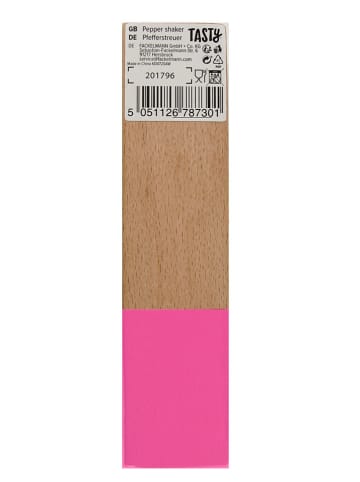Tasty Pfefferstreuer in Natur/ Pink - (B)3,5 x (H)14 cm