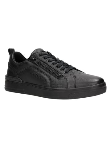 Wojas Leder-Sneakers in Schwarz