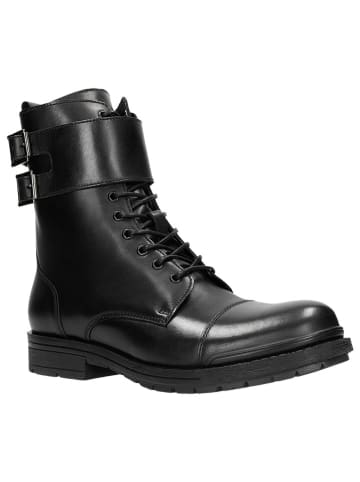 Wojas Leder-Boots in Schwarz