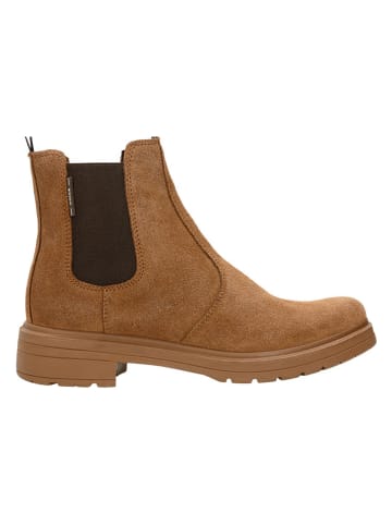 Wojas Leder-Chelsea-Boots in Hellbraun