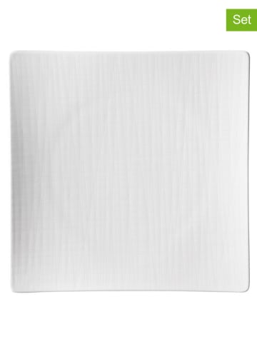 Rosenthal 3-delige set: dinerborden "Mesh" wit - (L)27 x (B)27 cm