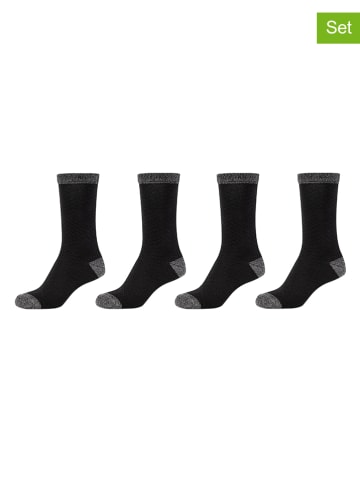 s.Oliver 4er-Set: Socken in Schwarz