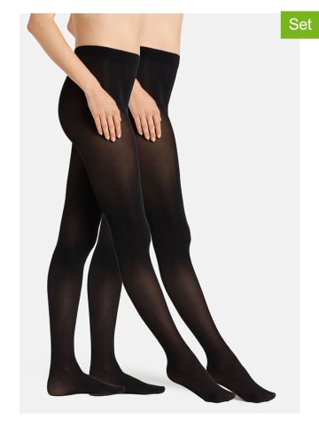 s.Oliver 2-delige set: maillots zwart - 40 denier