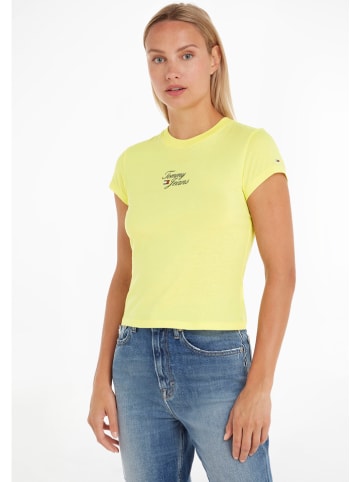 TOMMY JEANS Koszulka w kolorze żółtym