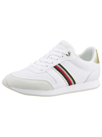 Tommy Hilfiger Sneakers in Weiß/ Gold