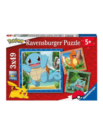 Ravensburger 3x49tlg. Puzzle "Glumanda, Bisasam und Schiggy" - ab 5 Jahren