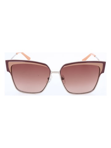 Karl Lagerfeld Damskie okulary przeciwsłoneczne w kolorze karmelowo-jasnobrązowym