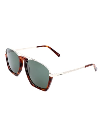 Karl Lagerfeld Herenzonnebril bruin-goudkleurig/groen