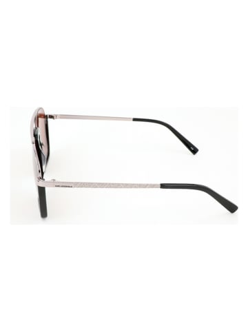 Karl Lagerfeld Herren-Sonnenbrille in Silber/ Schwarz