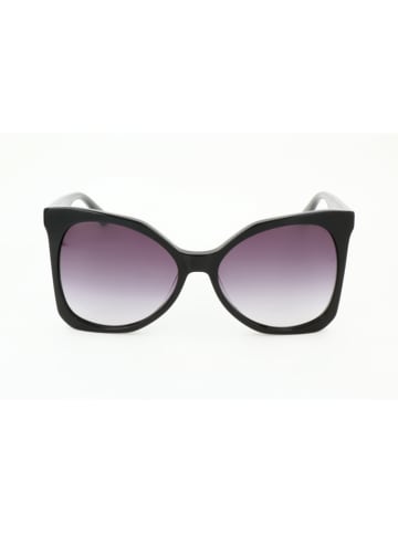 Karl Lagerfeld Damskie okulary przeciwsłoneczne w kolorze czarno-fioletowym