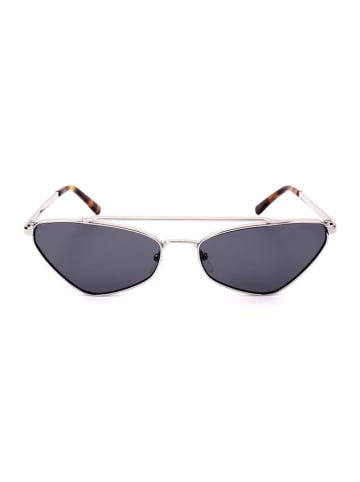 Karl Lagerfeld Damen-Sonnenbrille in Silber/ Dunkelblau