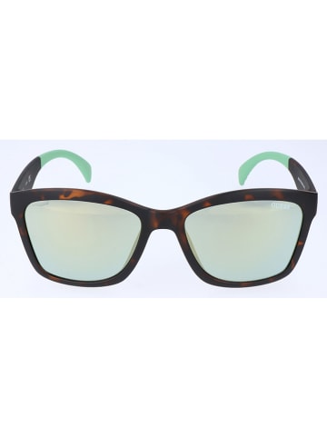Guess Damen-Sonnenbrille in Dunkelbraun/ Türkis