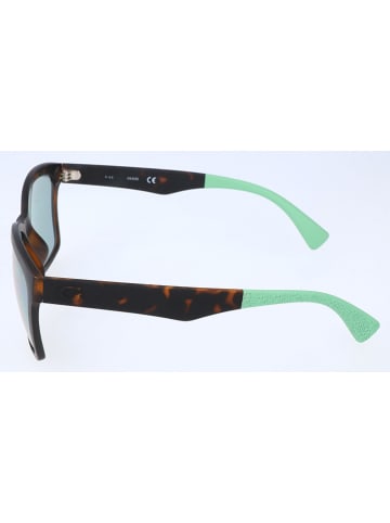 Guess Dameszonnebril donkerbruin/turquoise