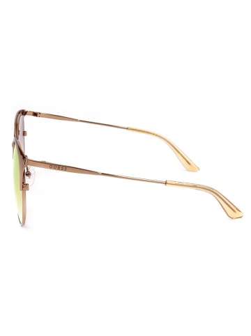 Guess Damen-Sonnenbrille in Hellbraun/ Orange
