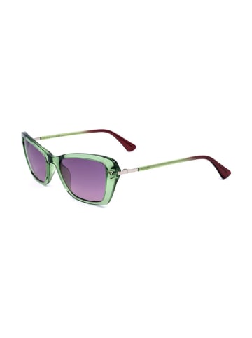 Guess Damskie okulary przeciwsłoneczne w kolorze zielono-fioletowym