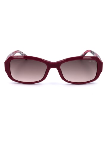 Guess Damskie okulary przeciwsłoneczne w kolorze czerwono-różowym