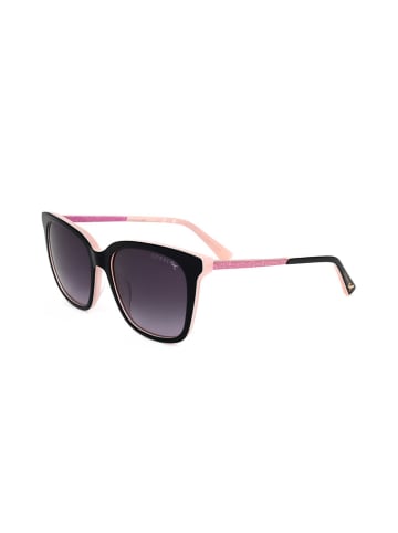 Guess Damskie okulary przeciwsłoneczne w kolorze czarno-jasnoróżowym