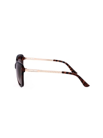 Guess Damskie okulary przeciwsłoneczne w kolorze złoto-brązowym