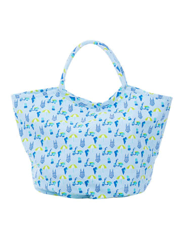 Overbeck and Friends Shopper bag "Beach Liffe" w kolorze błękitnym - 63 x 45 x 29 cm