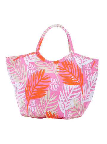 Overbeck and Friends Shopper "Paloma" in Pink - (B)63 x (H)45 x (T)29 cm