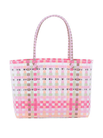 Overbeck and Friends Shopper "Lise" in Rosa - (B)39 x (H)28 x (T)15 cm
