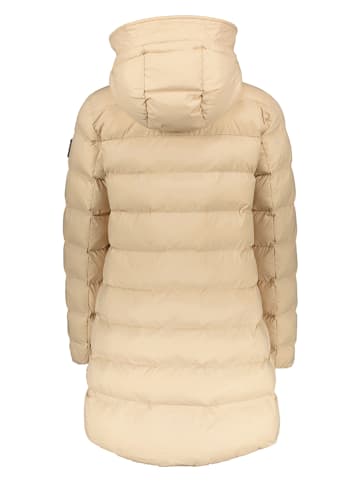 DEKKER Doorgestikte mantel beige