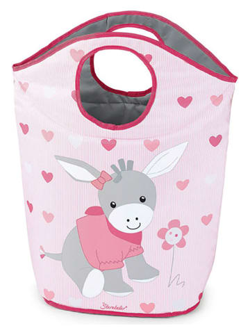 Sterntaler® Aufbewahrungskorb "Emmi" in Rosa/ Grau- (B)58 x (H)71 x (T)29 cm