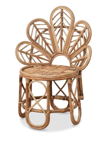 Deco Lorrie Krzesło "Manu" w kolorze jasnobrązowym - 50 x 60 x 33 cm
