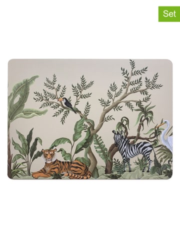 Deco Lorrie Podkładki stołowe (4 szt.) "Rigide jungle" ze wzorem