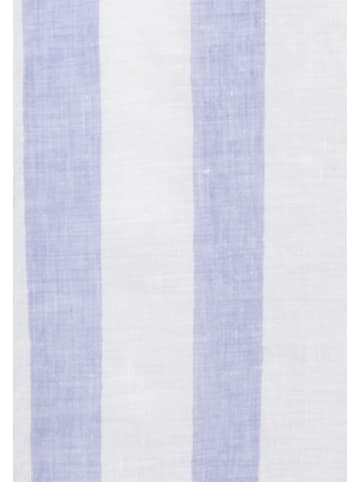 Seidensticker Lniana bluzka w kolorze błękitno-białym