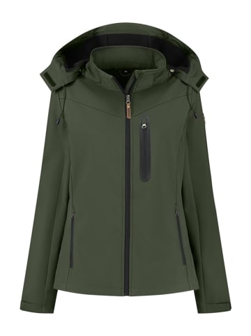 TRAVELIN' Kurtka softshellowa "Hella" w kolorze khaki