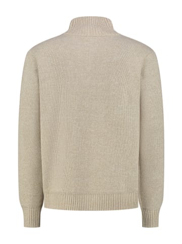 MGO leisure wear Sweter "Perry" w kolorze beżowym