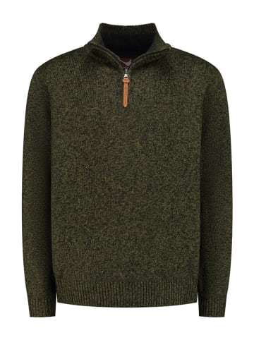 MGO leisure wear Fleecepullover "Perry" in Oliv