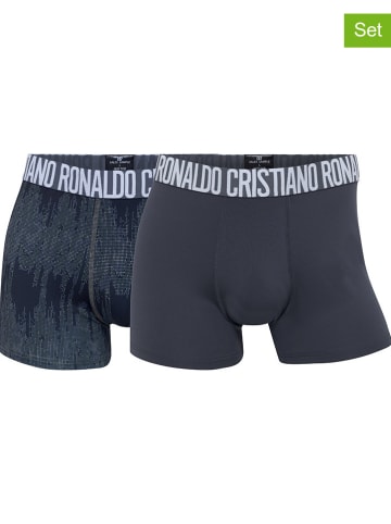 CR7 2er-Set: Boxershorts in Anthrazit