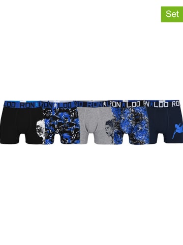 CR7 5er-Set: Boxershorts in Blau/ Grau/ Schwarz