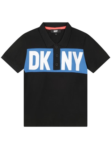 DKNY Koszulka polo w kolorze czarnym