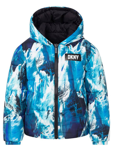 DKNY Omkeerbare jas blauw/zwart/wit