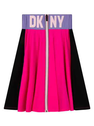 DKNY Spódnica w kolorze czarno-różowym