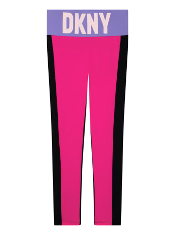 DKNY Legginsy w kolorze różowym