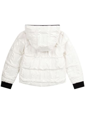 DKNY Omkeerbare doorgestikte jas zwart/wit