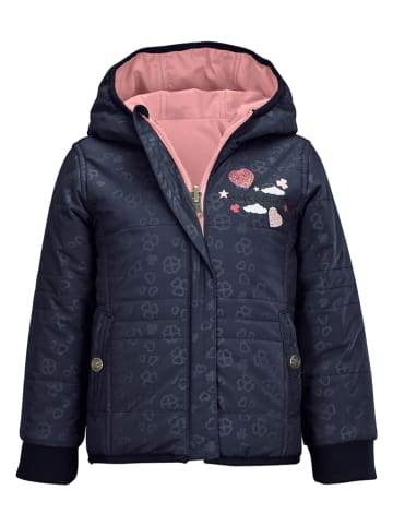 Killtec Wende-Funktionsjacke in Dunkelblau/ Rosa