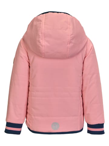Killtec Wende-Funktionsjacke in Dunkelblau/ Rosa