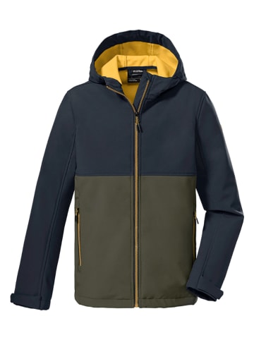 Killtec Softshelljas donkerblauw/kaki