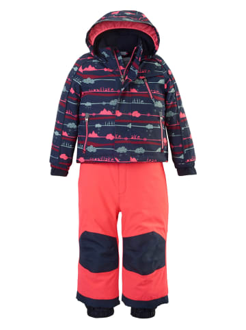 Killtec 2-delige ski-/snowboardoutfit koraalrood/donkerblauw