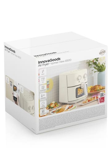 InnovaGoods Heißluftfritteuse "Vynner Pro 6500" in Creme - 6,5 l